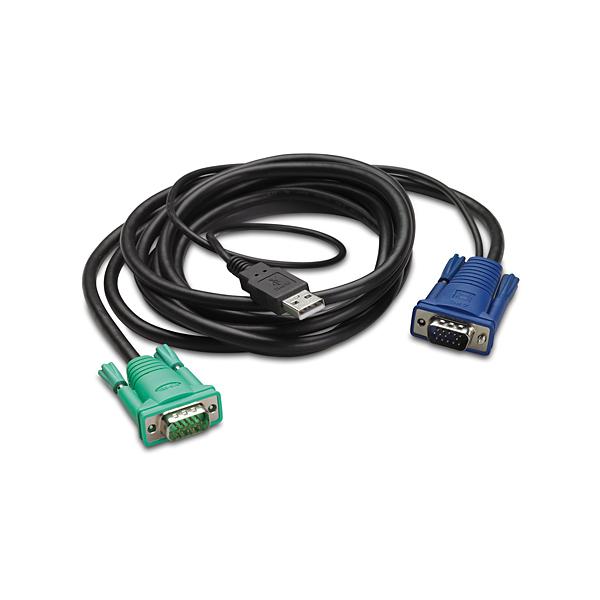 APC AP5821 cavo per tastiera, video e mouse Nero 1,8 m (INTEGRATED LCD KVM - USB CABLE - 6FT [1.8M])ApcAP5821