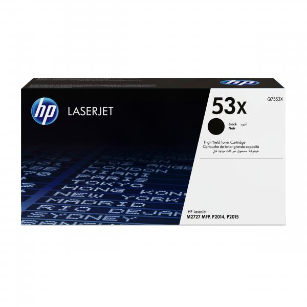HP Cartuccia Toner originale nero ad alta capacità LaserJet 53X (Q7553X HP TONER CARTRIDGE 53X - BLACK HP 53X)HpQ7553X