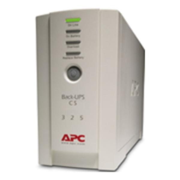 APC Back-UPS CS 325 w/o SW gruppo di continuità [UPS] Standby [Offline] 0,325 kVA 210 W (APC Back-UPS CS 325 - UPS - AC 230 V - 210 watt - 350 VA - output connectors: 4 - beige)ApcBK325I