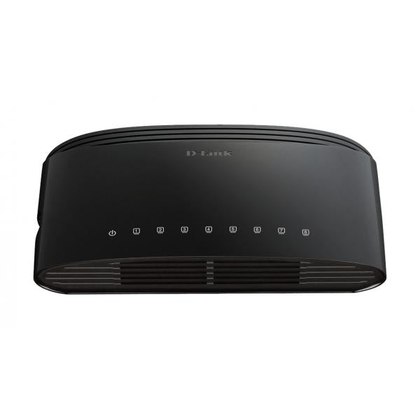 D-Link DES-1008D Non gestito L2 Fast Ethernet [10/100] Nero (8-PORT FAST ETHERNET UNMANAGED - DESKTOP SWITCH)D-linkDES-1008D/B