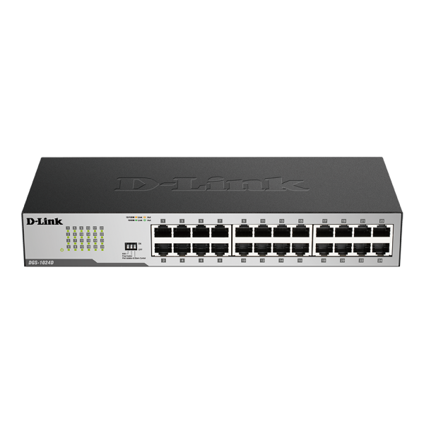 D-Link 24-poorts koper Gigabit switches Non gestito Gigabit Ethernet [10/100/1000] (24PORT 10/100/1000 GIGABIT - COPPER DESKTOP SWITCH)D-link0790069269929DGS-1024D/B