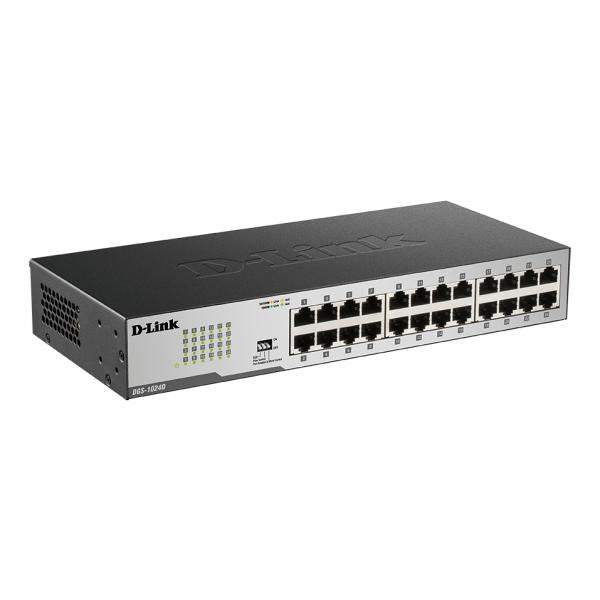 D-Link 24-poorts koper Gigabit switches Non gestito Gigabit Ethernet [10/100/1000] (24PORT 10/100/1000 GIGABIT - COPPER DESKTOP SWITCH)D-link0790069269929DGS-1024D/B