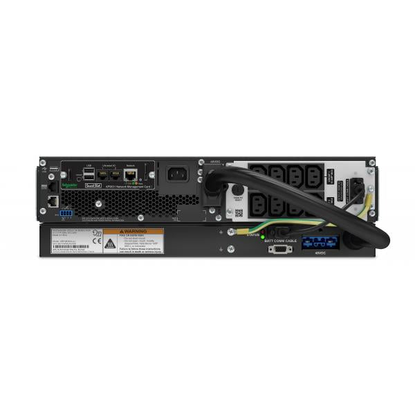 APC SRTL1000RMXLI-NC gruppo di continuità [UPS] Doppia conversione [online] 1 kVA 900 W 8 presa[e] AC (APC Smart-UPS On-Line Li-Ion 1000VA - UPS [installabile in rack / esterno] - 230 V c.a. V - 900 watt - 1000 VA - Ethernet 10/100, RS-232, USB - con...