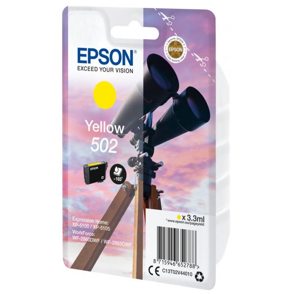 Epson Singlepack Yellow 502 Ink (EPSON 502 YELLOW INK BINOCULARS)Epson8715946652788C13T02V44010