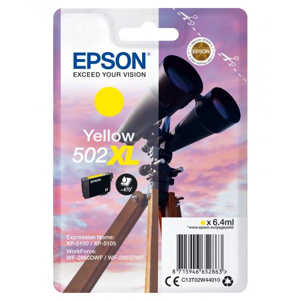 Epson Singlepack Yellow 502XL Ink (EPSON 502XL YELLOW INK BINOCULARS)EpsonC13T02W44010