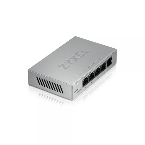 Zyxel GS1200-5 Gestito Gigabit Ethernet [10/100/1000] Argento (Zyxel GS1200-5 - Switch - gestito - 5 x 10/100/1000 - desktop)ZyxelGS1200-5-EU0101F