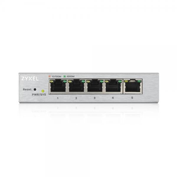Zyxel GS1200-5 Gestito Gigabit Ethernet [10/100/1000] Argento (Zyxel GS1200-5 - Switch - gestito - 5 x 10/100/1000 - desktop)ZyxelGS1200-5-EU0101F