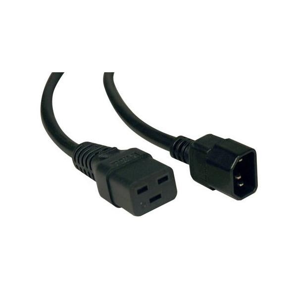 Eaton IEC C14/IEC C19, 10/16 A Nero 2 m Accoppiatore C14 Accoppiatore C19 (EINGANGSKABEL 10A - C14-C19 - .)Eaton66029