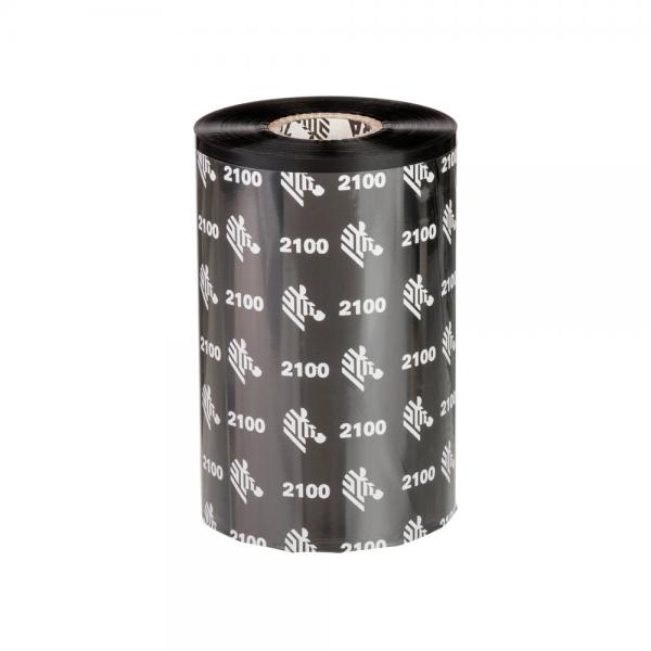 Zebra 2100 Wax nastro termico 450 m Nero (RIBBON 2100 WAX 174MM - 450 METERS C-25MM BOX OF 12)Zebra02100BK17445