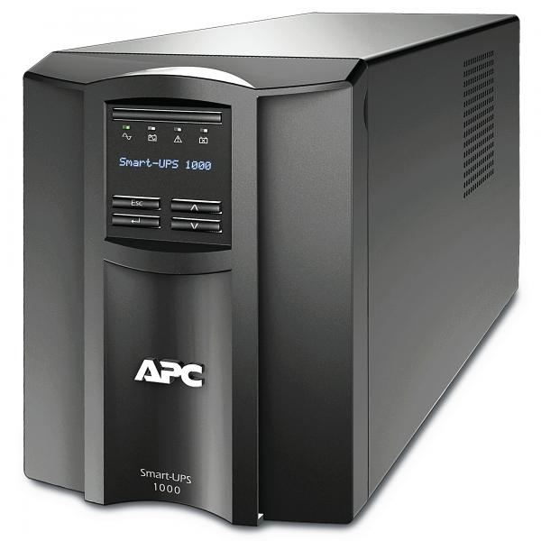 APC SMT1000IC gruppo di continuità [UPS] A linea interattiva 1 kVA 700 W 8 presa[e] AC (APC Smart-UPS SMT1000IC - UPS - AC 220/230/240 V - 700 Watt - 1000 VA - RS-232, USB - output connectors: 8 - black - with APC SmartConnect)ApcSMT1000IC