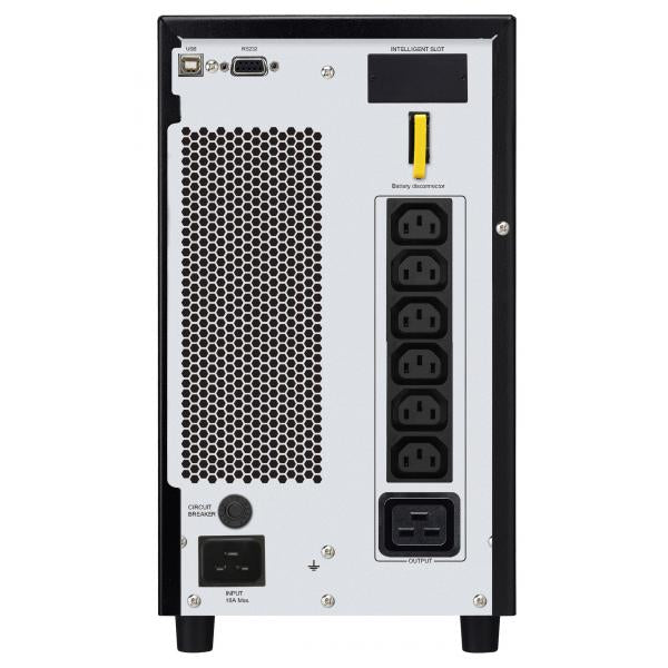 APC SRV3KI gruppo di continuità [UPS] Doppia conversione [online] 3 kVA 2400 W 6 presa[e] AC (APC Easy UPS SRV SRV3KI - UPS - 230 V c.a. V - 2400 Watt - 3000 VA - USB, RS-232 - connettori di uscita 7)Apc0731304337973SRV3KI
