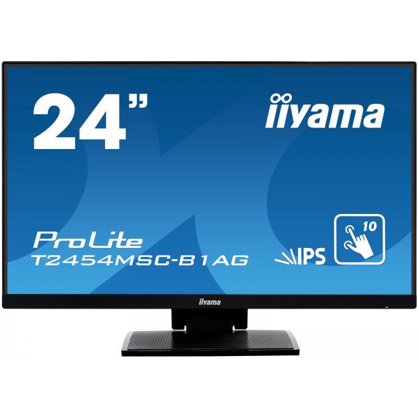 Iiyama ProLite T2454MSC-B1AG Monitor PC 60,5 cm [23.8] 1920 x 1080 Pixel Full HD LED Touch screen Multi utente Nero (24 ProLite T2454MSC-B1AG Monitor - 24 Black LED Touchscreen Monitor Full HD VGA USB and HDMI)Iiyama4948570116416T2454MSC-B1AG