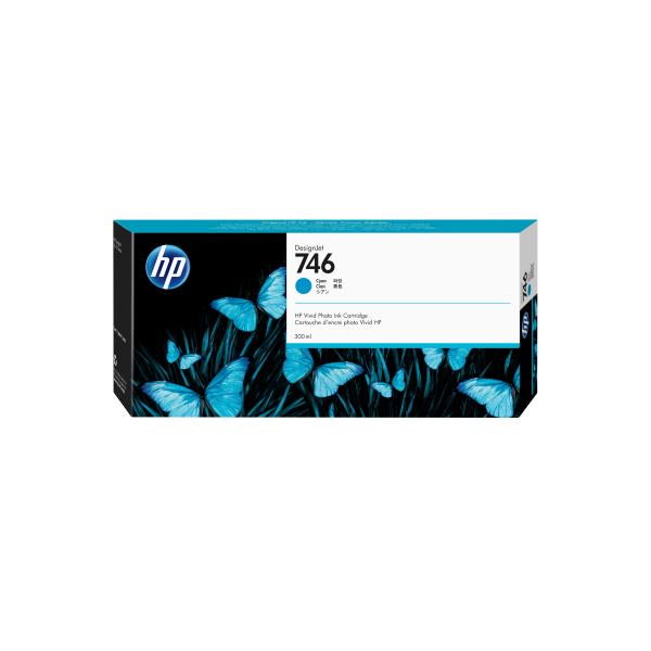 HP Cartuccia di inchiostro ciano 746 DesignJet da 300 ml (HP 746 300-ML CYAN - INK CARTRIDGE)HpP2V80A