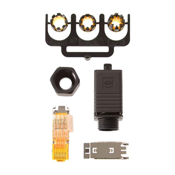 Axis 5700-371 cavo di collegamento RJ-45 Nero (SPR CONN PUSH PULL PLUG IDC-8 - IP67 SPR - Warranty: 60M)Axis5700-371