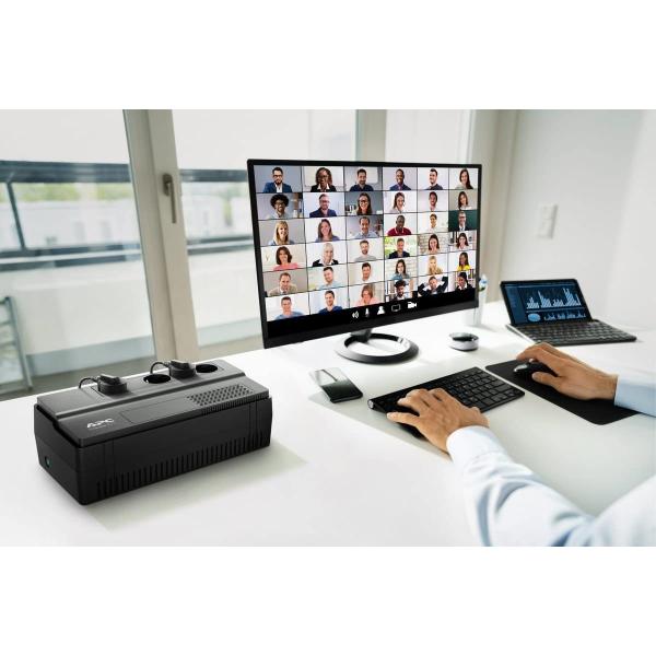 APC BV650I-GR gruppo di continuità [UPS] A linea interattiva 0,65 kVA 375 W 4 presa[e] AC (APC BACK-UPS BV 650VA AVR - SCHUKO OUTLET 230V IN)ApcBV650I-GR