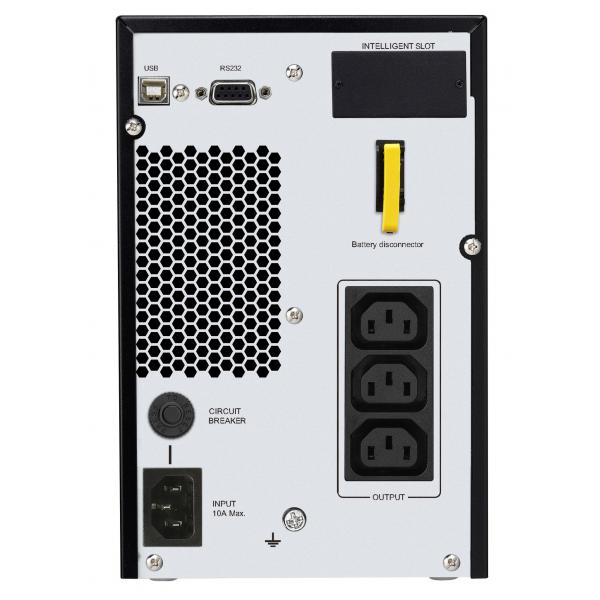 APC SRV1KI gruppo di continuità [UPS] Doppia conversione [online] 1 kVA 800 W 3 presa[e] AC (APC Easy UPS SRV SRV1KI - UPS - AC 230 V - 800 Watt - 1000 VA - USB, RS-232 - output connectors: 3)Apc0731304339205SRV1KI