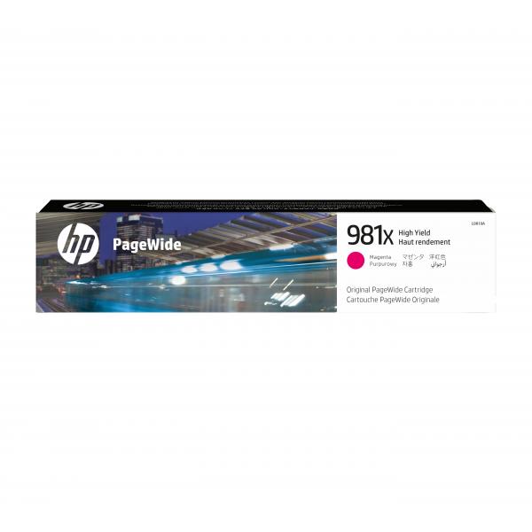 HP Cartuccia magenta originale ad alta capacità 981X PageWide (HP 981X MAGENTA INK CARTRIDGE HIGH YIELD)HpL0R10A