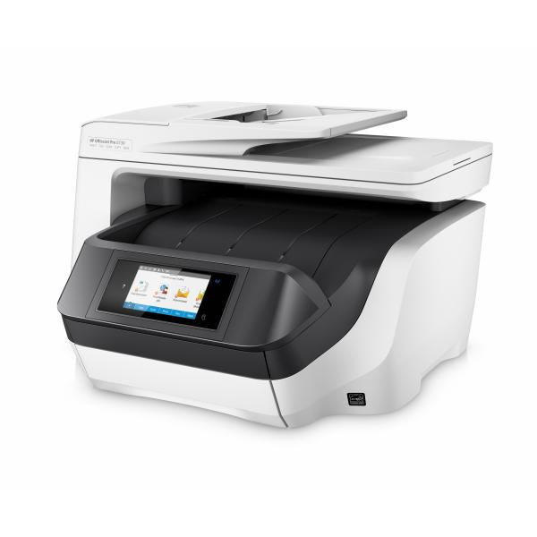 HP OfficeJet Pro Stampante All-in-One 8730, Colore, Stampante per Casa, Stampa, copia, scansione, fax, ADF da 50 fogli, stampa da porta USB frontale, scansione verso e-mail/PDF, stampa fronte/retro (K/Officejet Pro 8730 - **New Retail** - All-in-One ...