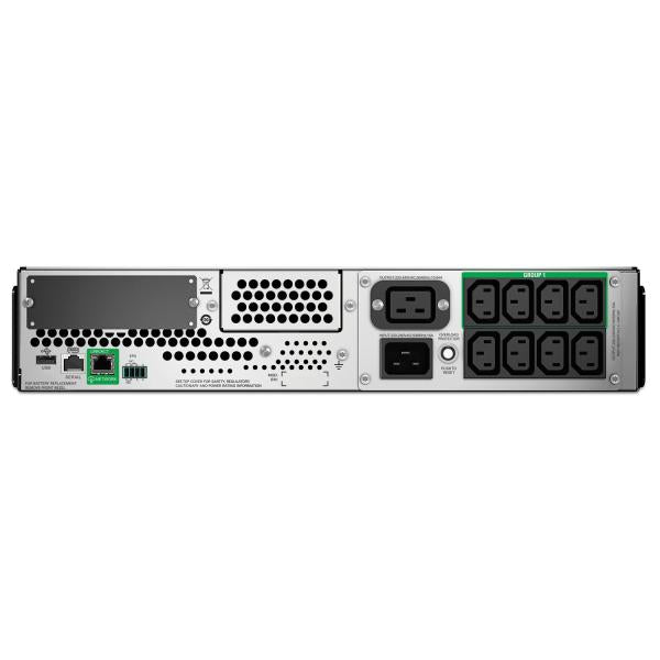 APC SMT3000RMI2UC gruppo di continuità [UPS] A linea interattiva 3 kVA 2700 W 9 presa[e] AC (APC Smart-UPS SMT3000RMI2UC - UPS [rack-mountable] - AC 220/230/240 V - 2700 Watt - 3000 VA - RS-232, USB - output connectors: 12 - 2U - black - with APC Sma...