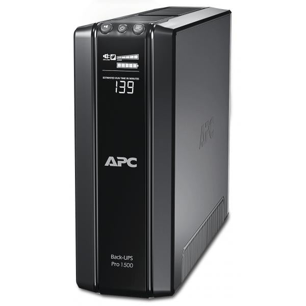APC Back-UPS Pro gruppo di continuità [UPS] A linea interattiva 1,5 kVA 865 W 10 presa[e] AC (APC Back-UPS Pro 1500 - UPS - 230 V c.a. V - 865 Watt - 1500 VA - RS-232, USB - connettori di uscita 10 - nero)ApcBR1500GI