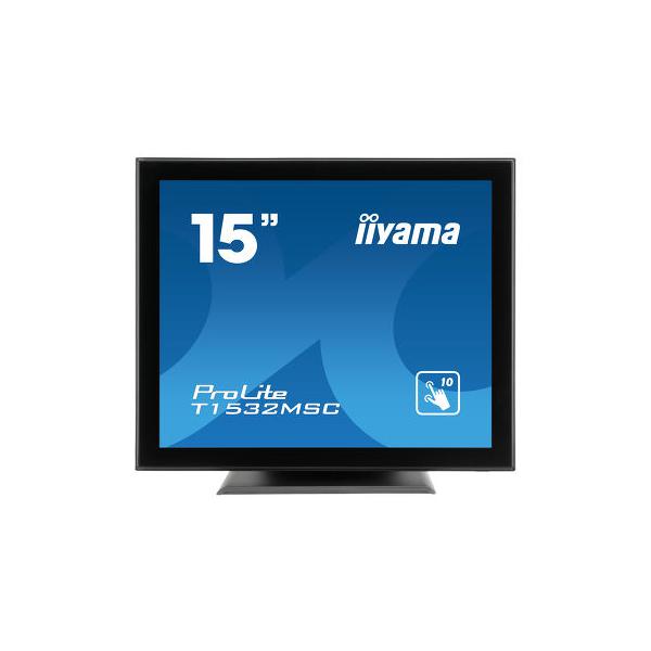 Iiyama T1532MSC-B5X monitor POS 38,1 cm [15] 1024 x 768 Pixel XGA Touch screen (iiyama ProLite T1532MSC-B5X 15' Professional Capacitive Touch Screen Display)Iiyama4948570115983T1532MSC-B5X