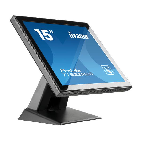 Iiyama T1532MSC-B5X monitor POS 38,1 cm [15] 1024 x 768 Pixel XGA Touch screen (iiyama ProLite T1532MSC-B5X 15' Professional Capacitive Touch Screen Display)Iiyama4948570115983T1532MSC-B5X