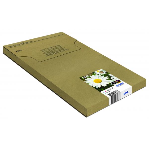 Epson Daisy Multipack Margherita 4 colori Inchiostri Claria Home 18XL in confezione EasyMail Packaging (EPSON EASYMAIL 18XL MULTIPACK 4-COLOURS INK)Epson8715946656687C13T18164511