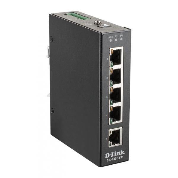 D-Link DIS-100E-5W switch di rete Non gestito L2 Fast Ethernet [10/100] Nero (D-Link DIS 100E-5W - switch - 5 porte)D-link0790069441271DIS-100E-5W