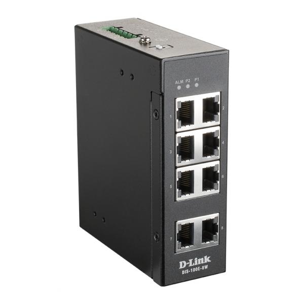 D-Link DIS-100E-8W switch di rete Non gestito L2 Fast Ethernet [10/100] Nero (D-Link DIS 100E-8W - switch - 8 porte)D-link0790069441288DIS-100E-8W