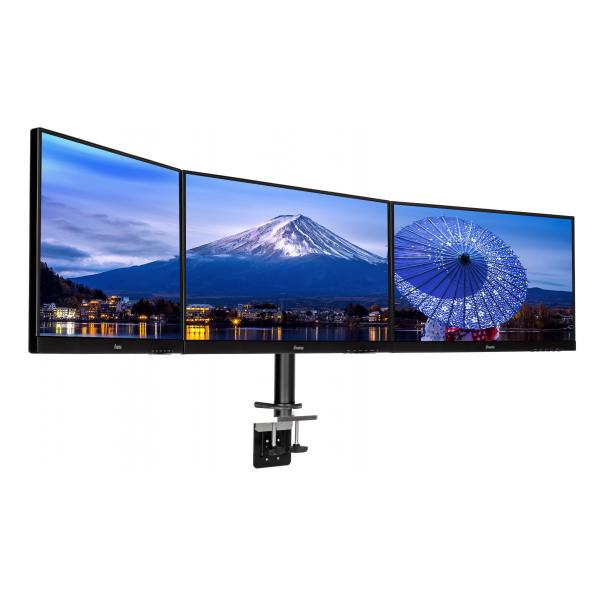 Iiyama Desk Mount 68,6 cm [27] Scrivania Nero (Iiyama DS1003C-B1 - Stand - adjustable arm - for 3 monitors - black - screen size: 10-27 - desktop stand)Iiyama4948570032273DS1003C-B1