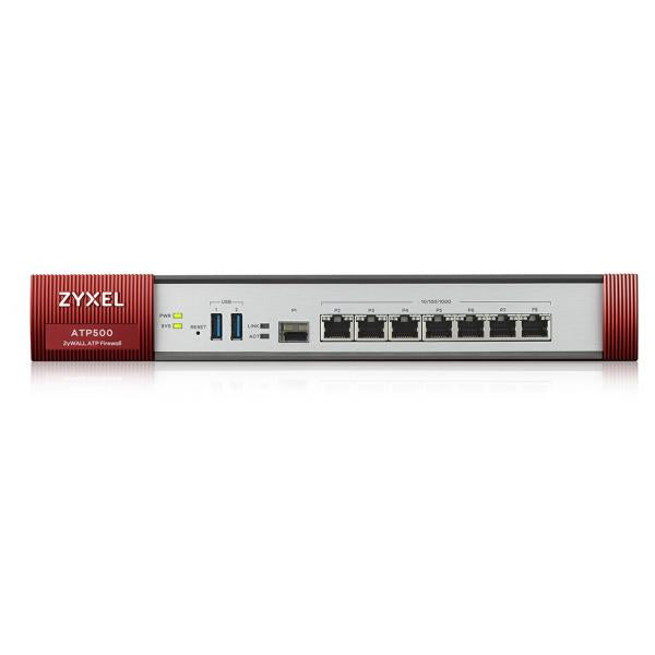 Zyxel ATP500 firewall [hardware] Desktop 2,6 Gbit/s (ZYXEL ZYWALL ATP500 FIREWALL GIGE,H.323 SIP 1U RACK)Zyxel4718937599264ATP500-EU0102F