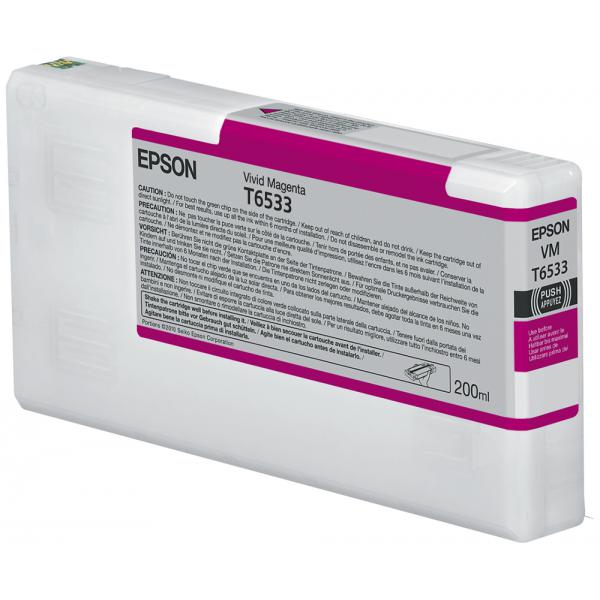Epson Tanica Vivid-Magenta (T6533 VIVID MAGENTA INK CART - 200ML)EpsonC13T653300