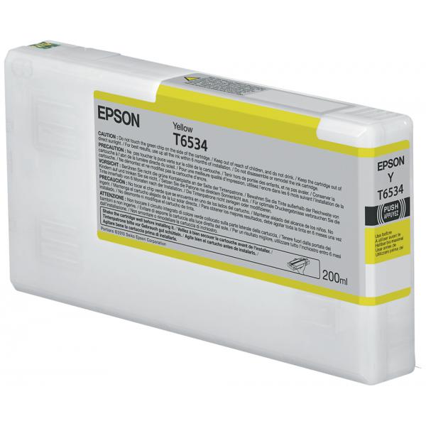 Epson Tanica Giallo (Epson Ink Cartridges, Ultrachrome HDR, T6534, Singlepack, 1 x 200.0 ml Yellow, Standard)EpsonC13T653400