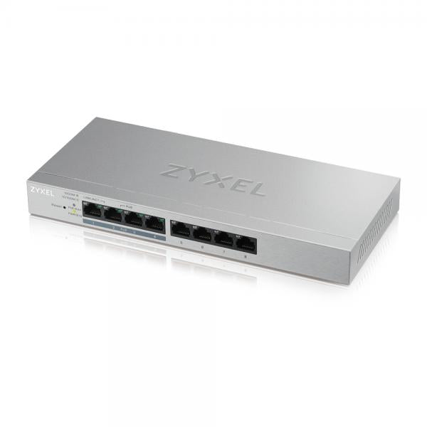 Zyxel GS1200-8HP v2 Gestito Gigabit Ethernet [10/100/1000] Supporto Power over Ethernet [PoE] Grigio (Zyxel GS1200-8HP v2 - switch - 8 porte)ZyxelGS1200-8HPV2-EU0101F
