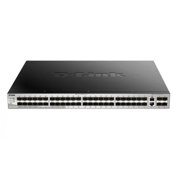 D-Link DGS-3130-54S Gestito L3 Nero, Grigio (54-P.L3 Fiber GB Stack Switch,54-Port Layer 3 Fiber Gigabit Stack Switch [SI], D-Link Layer 3 Switch, 48x 1000Mbit/s SFP Slot, 2x 10Gbit/s RJ-45 Port, 4x 10Gbit/s SFP+ Slot)D-linkDGS-3130-54S/SI