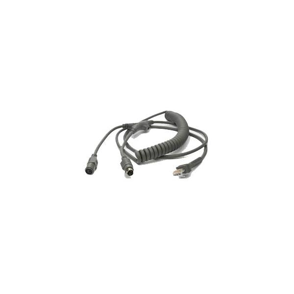Motorola KBW Wedge PS/2 9ft Power Port cavo PS/2 2,7 m Grigio (KBW CBL PS/2 PWR PORT - 9FT COILED)ZebraCBA-K02-C09PAR