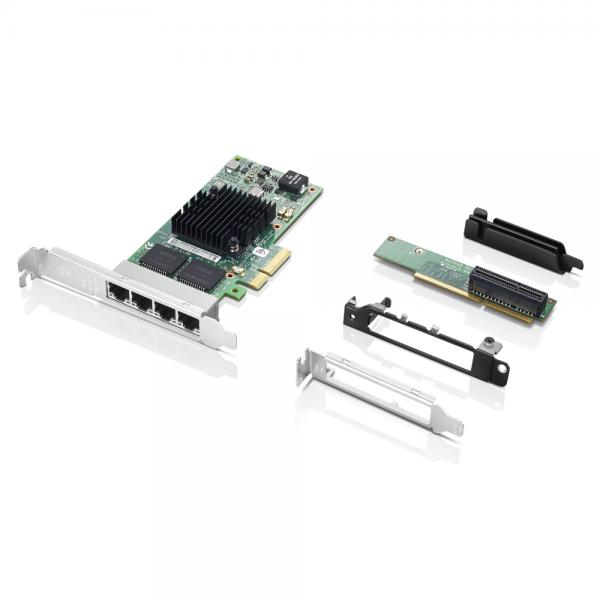 Lenovo 4XC0R41416 scheda di rete e adattatore Interno Ethernet (INTEL I350-T4 4-PORT ETHERNET - **New Retail** - EXPANSION CARD - Warranty: 12M)Lenovo4XC0R41416