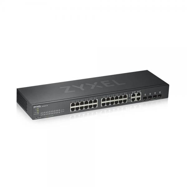 Zyxel GS1920-24V2 Gestito Gigabit Ethernet [10/100/1000] Nero (Zyxel GS1920-24v2 - Switch - intelligente - 24 x 10/100/1000 + 4 x combo Gigabit SFP - montabile su rack)ZyxelGS1920-24V2-EU0101F