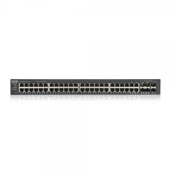 Zyxel GS1920-48V2 Gestito Gigabit Ethernet [10/100/1000] Nero (Zyxel GS1920-48v2 - Switch - intelligente - 48 x 10/100/1000 + 4 x combo Gigabit SFP + 2 x Gigabit SFP - montabile su rack)ZyxelGS1920-48V2-EU0101F
