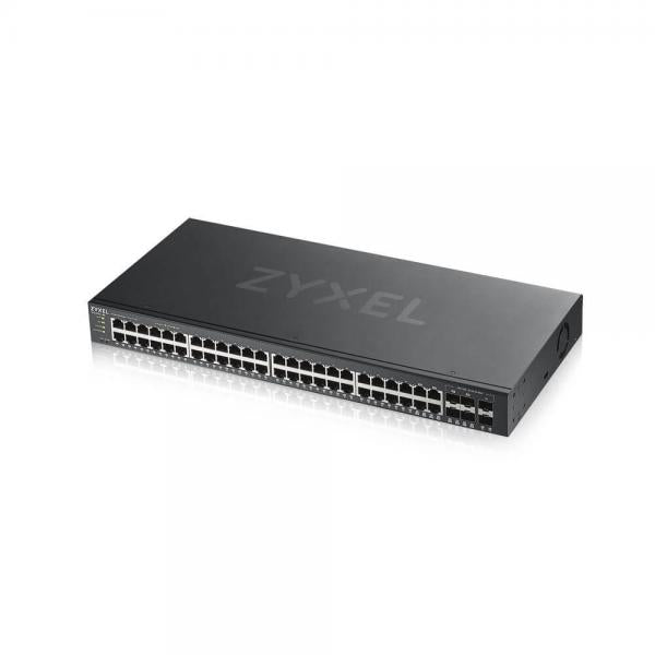 Zyxel GS1920-48V2 Gestito Gigabit Ethernet [10/100/1000] Nero (Zyxel GS1920-48v2 - Switch - intelligente - 48 x 10/100/1000 + 4 x combo Gigabit SFP + 2 x Gigabit SFP - montabile su rack)ZyxelGS1920-48V2-EU0101F