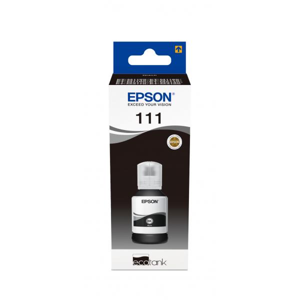 Epson 111 EcoTank Pigment black ink bottle (Epson - XL - sort - original - bl?kref)EpsonC13T03M140
