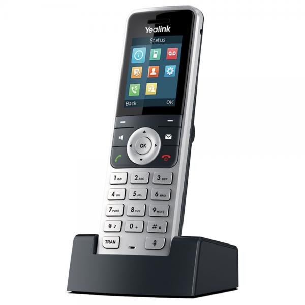 Yealink W53H Ricevitore telefonico DECT Identificatore di chiamata Nero, Argento (W53H telephone handset DECT - telephone **FOR USA ONLY** NO - POWER ADAPTER W53H, Black, Silver, TFT, 4.57 cm [1.8], 128 x 160 pixels, 18 h, - Warranty: 12M)YealinkW53H