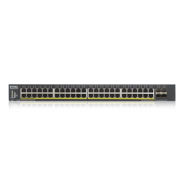 Zyxel XGS1930 52 Gestito L3 Gigabit Ethernet [10/100/1000] Supporto Power over Ethernet [PoE] Nero (XGS1930-52HP 52 Port Smart Managed PoE Switch 48x Gigabit PoE and 4x 10G SFP+ hybrid mode standalone or NebulaFlex Cloud 375 Watt PoE)Zyxel47189375950...