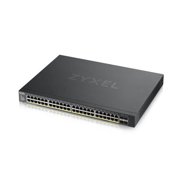 Zyxel XGS1930 52 Gestito L3 Gigabit Ethernet [10/100/1000] Supporto Power over Ethernet [PoE] Nero (XGS1930-52HP 52 Port Smart Managed PoE Switch 48x Gigabit PoE and 4x 10G SFP+ hybrid mode standalone or NebulaFlex Cloud 375 Watt PoE)Zyxel47189375950...