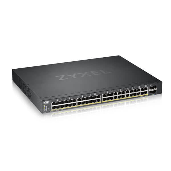 Zyxel XGS1930 52 Gestito L3 Gigabit Ethernet [10/100/1000] Supporto Power over Ethernet [PoE] Nero (XGS1930-52HP 52 Port Smart Managed PoE Switch 48x Gigabit PoE and 4x 10G SFP+ hybrid mode standalone or NebulaFlex Cloud 375 Watt PoE)Zyxel47189375950...