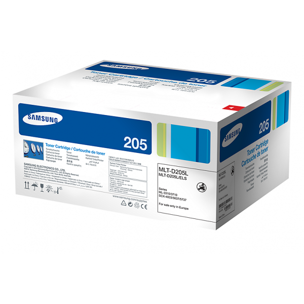 Samsung MLT-D205L cartuccia toner 1 pz Originale Nero (OEM Samsung MLT-D205L SU963A Black 5000 Pages Original Toner)SamsungMLT-D205L