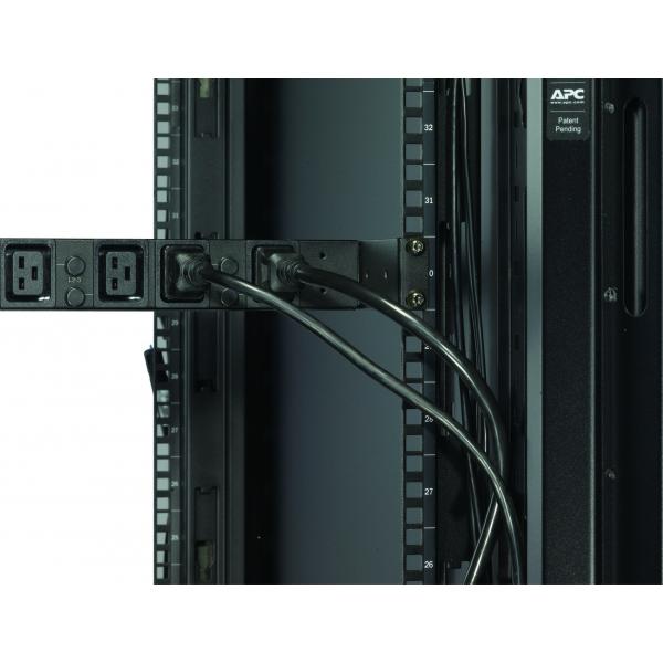 APC Basic Rack PDU AP7526 unità di distribuzione dell'energia [PDU] 6 presa[e] AC 1U Nero (APC Basic Rack PDU - Unità distribuzione alimentazione [montabile in rack] - 400 V c.a. V - 22 kW - trifase - ingresso: IEC 60309 - connettori di uscita 6 [IEC...
