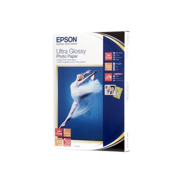 Epson Ultra Glossy Photo Paper - 10x15cm - 50 Fogli (EPSON 10X15 ULTRA GLOSS PHOTO 10X15CM ULTRA GLOSSY [50 SHTS])EpsonC13S041943