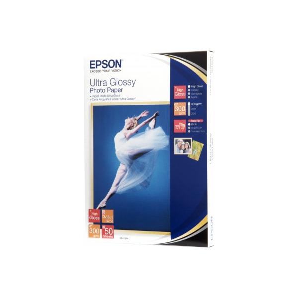 Epson Ultra Glossy Photo Paper - 13x18cm - 50 Fogli (EPSON 13X18 ULTRA GLOSS PHOTO 13X18CM ULTRA GLOSSY [50 SHTS])EpsonC13S041944