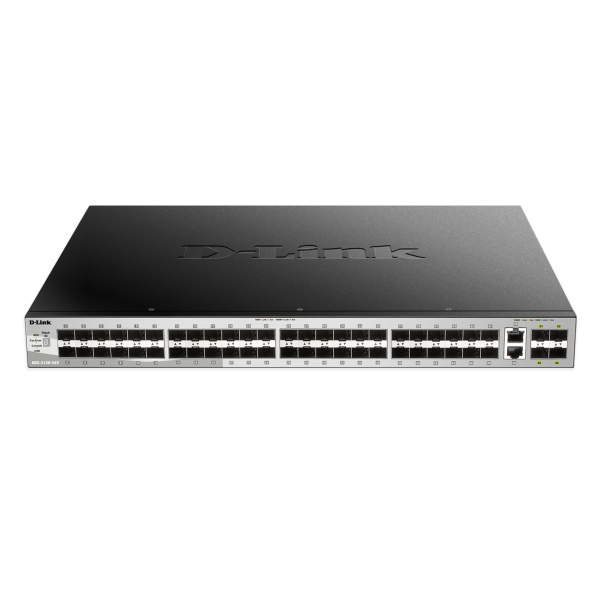 D-Link DGS-3130-54S Gestito L3 Nero, Grigio (54-P.L3 Fiber GB Stack Switch,54-Port Layer 3 Fiber Gigabit Stack Switch [SI], D-Link Layer 3 Switch, 48x 1000Mbit/s SFP Slot, 2x 10Gbit/s RJ-45 Port, 4x 10Gbit/s SFP+ Slot)D-linkDGS-3130-54S/SI